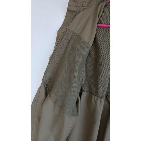 Reel Legends Men's Fishing Shirt Size Medium Button Up Long Sleeve Hunter Green - Picture 11 of 16